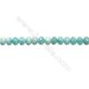 Natural Amazonite Beads Strands  Abacus(Faceted)  Size 4x6mm  Hole 1mm  15~16"/strand