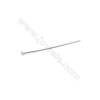 Jewelry findings 925 sterling silver flat headpins-A6S8 size 30x0.5x1.3mm 100pcs/pack
