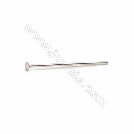 批發銀配件925純銀平頭針大頭針-A6S3 尺寸15x0.5x1.5毫米 300個/包