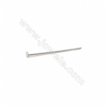 925純銀平頭針大頭針DIY配件-A6S1 尺寸15x0.4x1.2毫米 500個/包