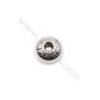 Sterling silver abacus beads spacer  4x2mm  hole 0.9mm 200pcs/pack