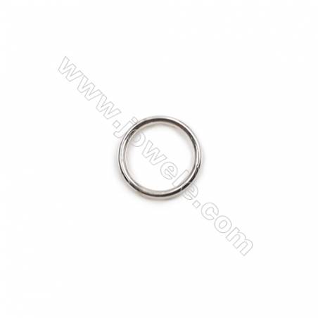 Jewelry findings 925 sterling silver double loops split ring 5x0.5mm  200pcs/pack