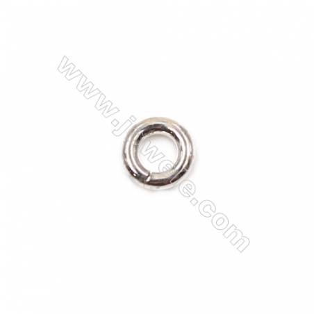 Wholesale 925 sterling silver closed jump ring for jewelry making  size 3x0.7mm 300pcs/pack