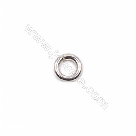 Wholesale 925 sterling silver closed jump ring for jewelry making  size 3.5x0.8mm 200pcs/pack
