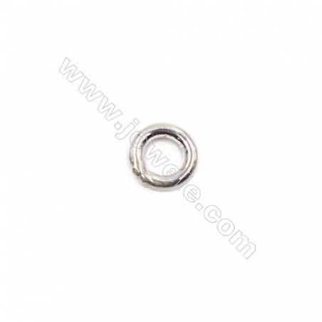 Wholesale 925 sterling silver closed jump ring for jewelry making  size  4x0.9mm 100pcs/pack