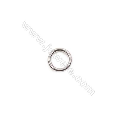 Wholesale 925 sterling silver closed jump ring for jewelry making  size 4x0.6mm 300pcs/pack