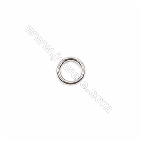 Wholesale 925 sterling silver closed jump ring for jewelry making  size 4x0.6mm 300pcs/pack