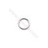 Fancy 925 sterling silver closed jump ring for jewelry making  size 5x0.6mm 200pcs/pack