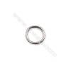 Fancy 925 sterling silver closed jump ring for jewelry making  size 5x0.7mm 100pcs/pack
