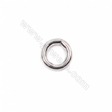 Popular 925 sterling silver closed jump ring jewelry findings 5x1mm 100pcs/pack