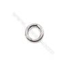 Popular 925 sterling silver closed jump ring jewelry findings 5x1mm 100pcs/pack