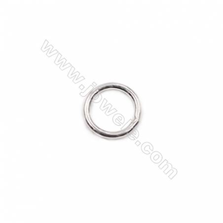 Popular 925 sterling silver closed jump ring jewelry findings  6x1.4mm 30pcs/pack