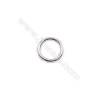Popular 925 sterling silver closed jump ring jewelry findings  6x1.4mm 30pcs/pack