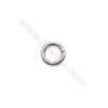 Popular 925 sterling silver closed jump ring jewelry findings wholesale supplies 6x1.2mm 50pcs/pack