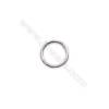 High quality 925 sterling silver closed jump ring jewelry findings wholesale supplies 7x0.9mm 50pcs/pack
