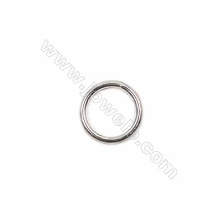 High quality 925 sterling silver closed jump ring jewelry findings 10x1.2mm 30pcs/pack