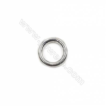 High quality 925 sterling silver closed jump ring jewelry findings 8x1.4mm 30pcs/pack