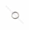 High quality 925 sterling silver closed jump ring jewelry findings 7x1mm 50pcs/pack