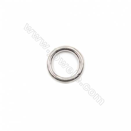 Jewelry findings 925 sterling silver closed jump ring 10x1.5mm 20pcs/pack