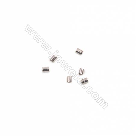 Perles Tubes en argent925-M7S7 Taille 1x1.4mm trou 0.5mm 1000pcs/paquet