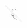 Platinum plated sterling silver lever back hook earrings-81050  size 15x9mm x10pcs/pack  pin 0.7mm  pin 1.5mm