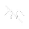 Platinum plated sterling silver earring hook-B7S5YF  size 19x13mm x 30pcs/pack  pin 0.7mm  hole 1.8mm