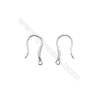 Platinum plated 925 sterling silver earring hook-810182  size 16x9mm x 10pcs/pack  pin 0.7mm  hole 1mm