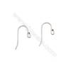 Platinum plated sterling silver earring hook-A7S9YF  size 20x9mm x30pcs/pack  pin 0.7mm