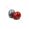 Eletroplating Colorful Shell Pearl Half-drilled Beads  Waterdrop  Size 18x23mm  Hole 0.8mm  15pcs/pack