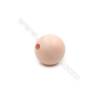 Demi-trou foré perles en Perles nacrée galvanoplastie  multicolore  ronde mate  Taille 14mm de diamètre  grand trou 3.0mm  20pcs