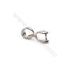 925 sterling silver pinch bail pendant findings-N7S2  total length 12mm  hole 4.5x5mm pin 0.6mm 20pcs/pack