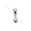 925 sterling silver pinch bail pendant findings-N7S2  total length 12mm  hole 4.5x5mm pin 0.6mm 20pcs/pack