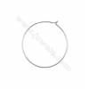 925 sterling silver hoop earring setting wholesale-C7S10  size 35x0.7mm  20pcs/pack