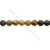Natural Flower Jade Bead Strands  Round(Faceted)  Diameter 12mm  Hole 1mm  15~16"x1strand