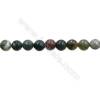 Natural Indian Agate Bead Strands  Round(Faceted)  Diameter 10mm  Hole 1mm  15~16"x1strand