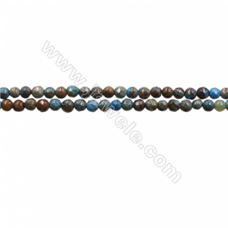 Natural Flower Agate Bead Strands  Round(Faceted)  Diameter 3mm  Hole 0.6mm  15~16"x1strand