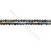 Natural Flower Agate Bead Strands  Round(Faceted)  Diameter 3mm  Hole 0.6mm  15~16"x1strand