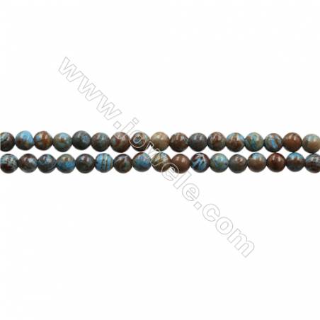 Perles Agate de fleur ronde sur fil  Taille 3mm de diamètre  trou 0.5mm  15 ~ 16 "x1fil