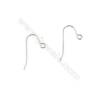 Platinum plated sterling silver earring hook-A7S4 size 22x12mm x 30pcs/pack  pin 0.7mm  hole 1.5mm