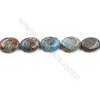 Natural Flower Agate Bead Strands  Oval  Size 15x20mm  Hole 1mm  15~16"x1strand