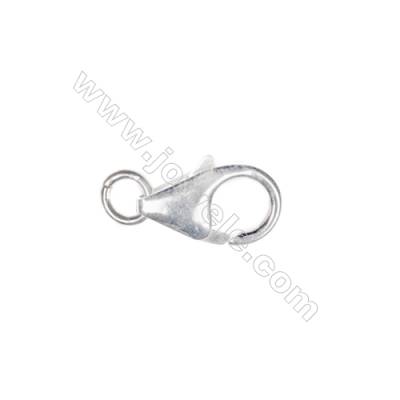 925 Sterling silver lobster clasp, 9x14mm, x 10 pcs