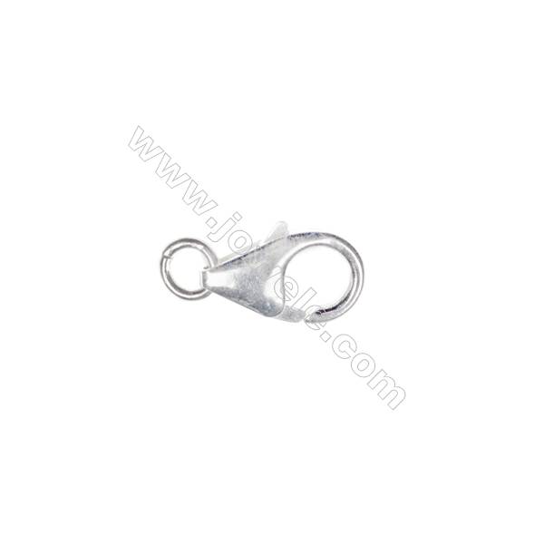Lobster clasp in sterling silver, 6x11 mm, x 20 pieces