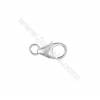 Sterling Silver 925 Lobster clasp, 6x10mm, x 60 pcs