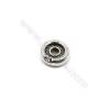 Thai Sterling Silver Spacer Beads  Round  Diameter 8mm  Hole 1.5mm  20pcs/pack