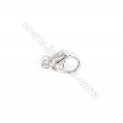 Lobster clasp in sterling silver, 6x11 mm, x 20 piece