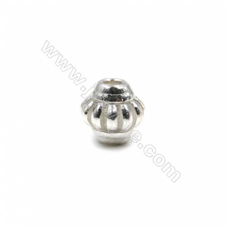 Perles en lanterne en argent 925   Taille 10x10mm  trou 2.5mm  6pcs/paquet