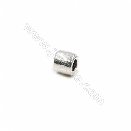 純銀環形珠子 孔徑2.5毫米 尺寸5x5毫米  30個/包