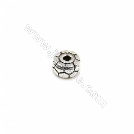 Thai Sterling Silver Beads  Round  Diameter 5mm  Hole 1mm  30pcs/pack