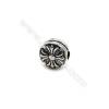 Thai Sterling Silver Beads  Round  Diameter 8mm  Hole 2mm  10pcs/pack