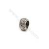 Thai Sterling Silver Beads  Round  Diameter 6mm  Hole 4mm  40pcs/pack